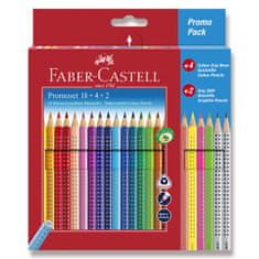 Faber-Castell Barvice Grip 2001 18 barv + 4 barve + 2 grafitna svinčnika