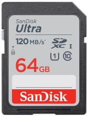 SanDisk Ultra SDXC spominska kartica, 64GB
