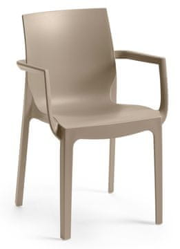 Rojaplast naslanjač EMMA ARMCHAIR, Taupe
