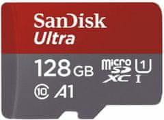 SanDisk Ultra micro SDXC spominska kartica, 128 GB + SD adapter