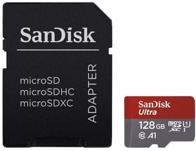 Ultra micro SDXC spominska kartica, 128 GB + SD adapter
