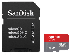 SanDisk Ultra micro SDXC spominska kartica, 512 GB, UHS-I, C10, A1 + SD adapter