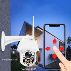 Mormark WIFI, IP, Full-HD, 1080p, 340° brezžična zunanja varnostna nadzorna kamera za hišo/dom z enostavno aplikacijo za telefon, nočno gledanje, vrtljiva DIGICAM