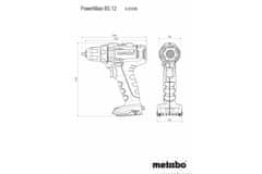 Metabo akumulatorski vrtalnik vijačnik PowerMaxx BS 12 (601036000)