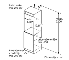 Bosch KIR41NSE0 vgradni hladilnik