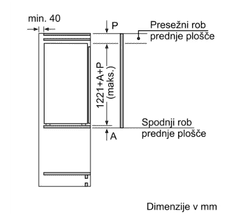 Bosch KIR41NSE0 vgradni hladilnik