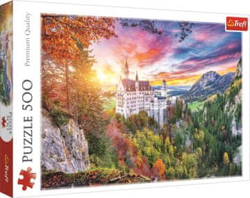 Trefl Puzzle Pogled na grad Neuschwanstein, Nemčija 500 kosov 48x34cm