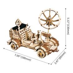 Robotime 3D sestavljanka na sončno energijo Lunarno vozilo