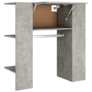 Vidaxl Omarica za predsobo betonsko siva 97,5x37x99 cm inženirski les