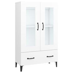 Vidaxl Visoka omarica bela 70x31x115 cm konstruiran les