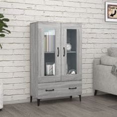 Vidaxl Visoka omarica siva sonoma 70x31x115 cm konstruiran les