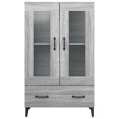 Vidaxl Visoka omarica siva sonoma 70x31x115 cm konstruiran les