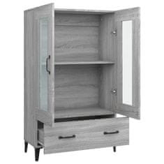 Vidaxl Visoka omarica siva sonoma 70x31x115 cm konstruiran les