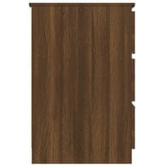 Vidaxl Pisalna miza rjavi hrast 140x50x77 cm konstruiran les