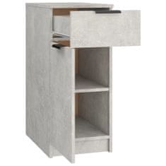 Vidaxl Omarica za pisalno mizo betonsko siva 33,5x50x75 cm konst. les