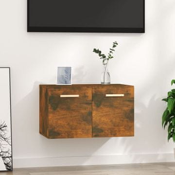 Vidaxl vidaXL Stenska omarica dimljen hrast 60x36,5x35 cm