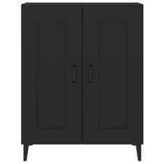Vidaxl Komoda črna 69,5x34x90 cm konstruiran les