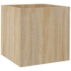 Vidaxl Cvetlično korito sonoma hrast 40x40x40 cm konstruiran les