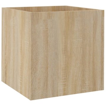 Vidaxl Cvetlično korito sonoma hrast 40x40x40 cm konstruiran les