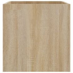 Vidaxl Cvetlično korito sonoma hrast 40x40x40 cm konstruiran les