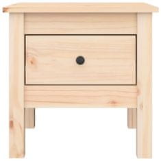 Vidaxl Stranska mizica 40x40x39 cm trdna borovina