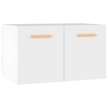 Vidaxl Stenska omarica bela 60x36,5x35 cm inženirski les