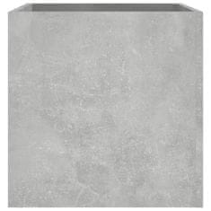 Vidaxl Cvetlično korito betonsko sivo 40x40x40 cm konstruiran les