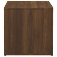 Vidaxl Predalnik rjav hrast 40,5x40x40 cm inženirski les
