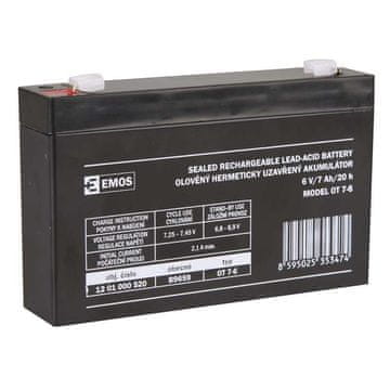 Emos Akumulator SLA 6V/7Ah FA-4,7mm