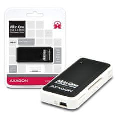 AXAGON CRE-X1, zunanji bralnik USB 2.0 MINI s 5 režami ALL-IN-ONE