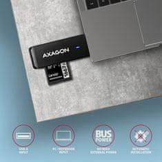 CRE-S2N, USB-A 3.2 Gen 1 - bralnik kartic SUPERSPEED, 2 reži in veliko SD/microSD, podpora UHS-I