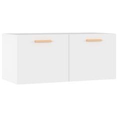 Vidaxl Stenska omarica bela 80x35x36,5 cm konstruiran les