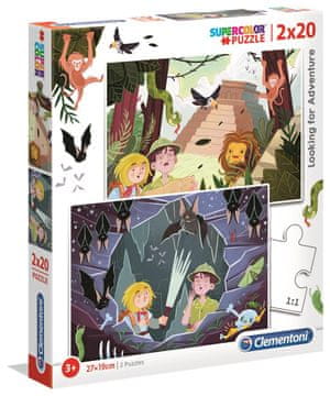 Clementoni Puzzle Adventure 2x20 kosov