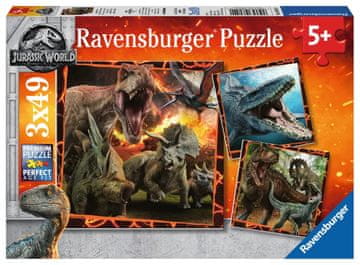 Ravensburger Sestavljanka Jurski svet: Instinkt lovca 3x49 kosov