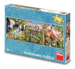 Dino Puzzle Kmetija Panoramic 150 kosov