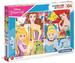 Clementoni Puzzle Supercolor Princesses / 104 kosov