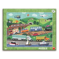 Dino TRAFFIC 40 Deska Puzzle