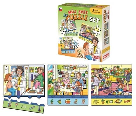 EFKO Puzzle Moj svet 3v1 (4,12,16 kosov)