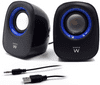 zvočniki 2.0, 5W RMS, nazdor glasnosti, USB napajanje, črni (EW3501)