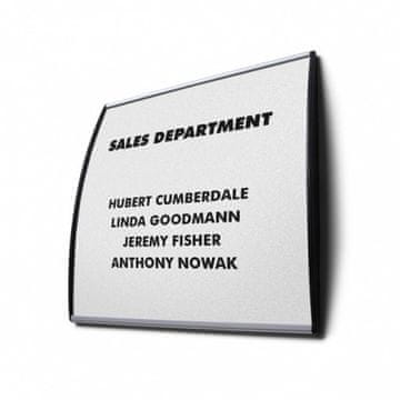 neonart Napisna polkrožna tablica A6.