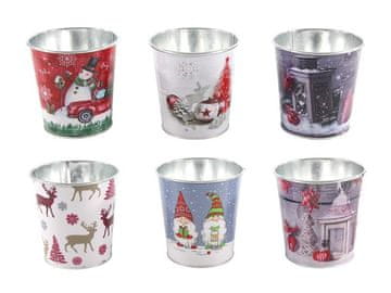 Kositrni krožnik ?10x10CM Božični motiv