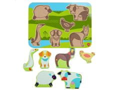 Rappa Živali na kmetiji - lesena sestavljanka 7 kosov