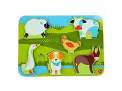 Rappa Živali na kmetiji - lesena sestavljanka 7 kosov
