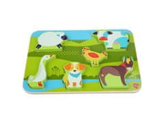 Rappa Živali na kmetiji - lesena sestavljanka 7 kosov