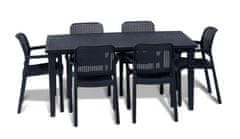 KETER naslanjač SAMANNA, grafitno siv