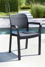 KETER naslanjač SAMANNA, grafitno siv