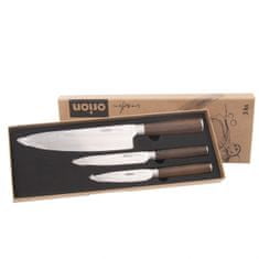 Kuhinjski nož WOODEN komplet 3 kosov