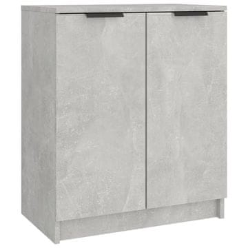 Vidaxl Omarica za čevlje betonsko siva 59x35x70 cm konstruiran les