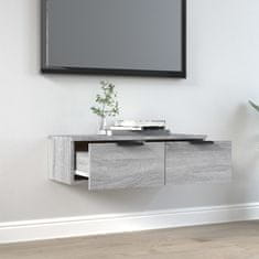 Vidaxl Stenska omarica siva sonoma 68x30x20 cm konstruiran les