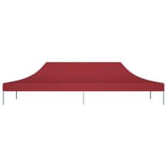 Vidaxl Streha za vrtni šotor 6x3 m bordo 270 g/m2